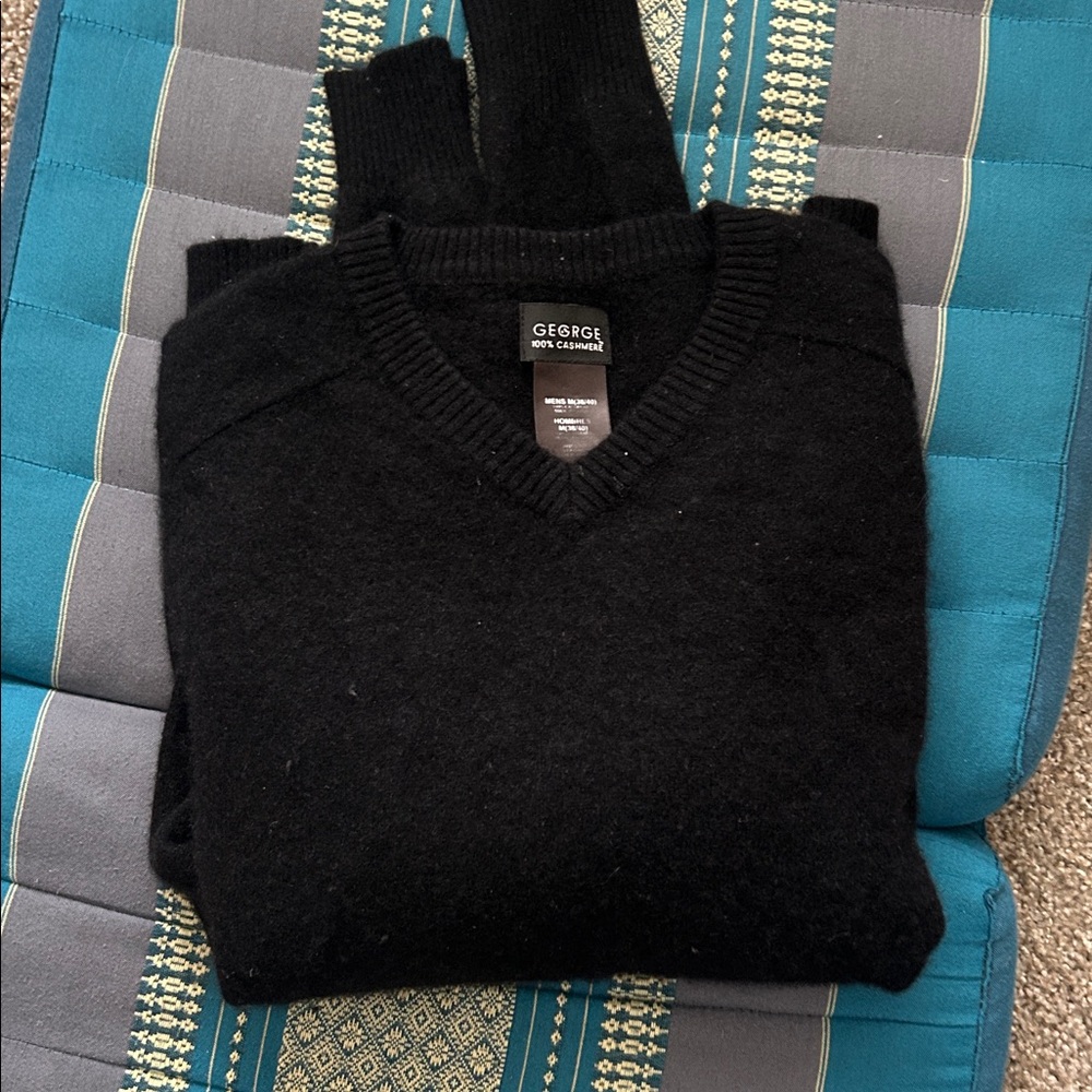 Men’s George Cashmere Black Men's Sweater
